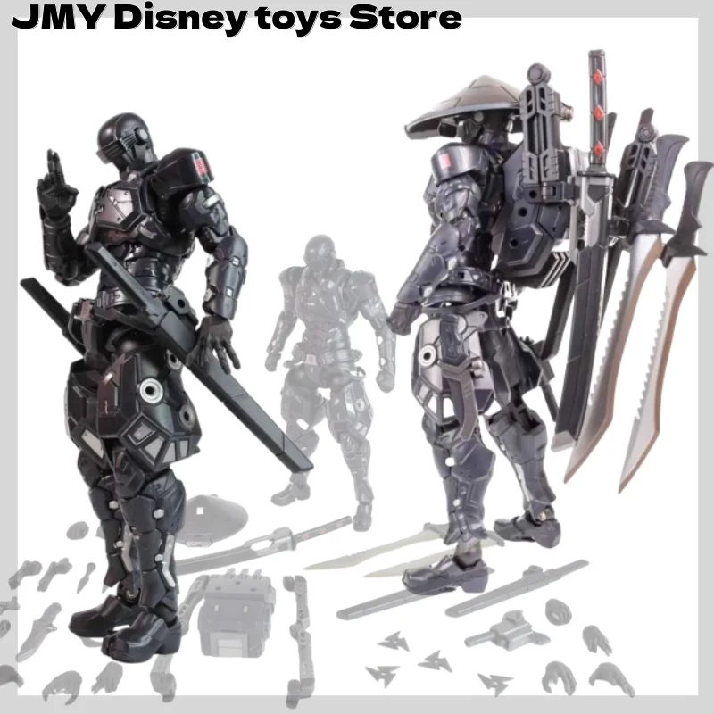 

Black Warrior Action Figure Cool Snake Eye SC001 Black Warrior With Sword Movable Anime Model Figurine Children Collection Gifts