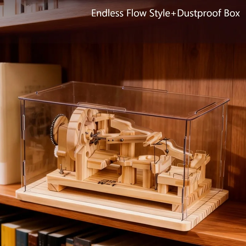 ألعاب حرفية إبداعية نموذج مجموعات كرة خشبية مسار اللبنات لعبة ألغاز ميكانيكية لتقوم بها بنفسك تجميع نموذج هدايا أعياد ميلاد للأطفال