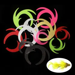 ICERIO 6PCS Fly Tying Silicone Wiggle DragonTails Jig Lures Pike Bass Saltwater Streamer Fishing Lures