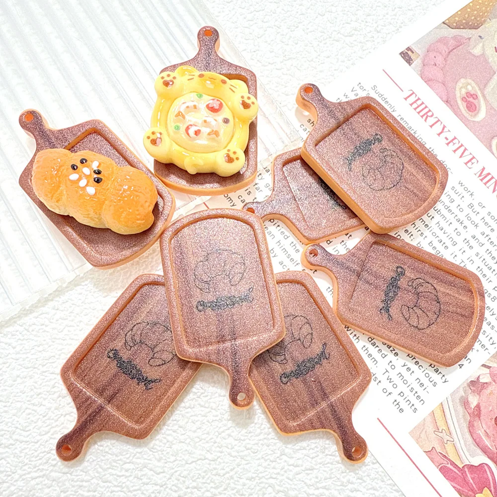 

Resin Plate Flatback Cabochon Charms DIY Craft Pendants Jewelry Making Phone Case Decoration Scrapbooking Dollhouse Miniature