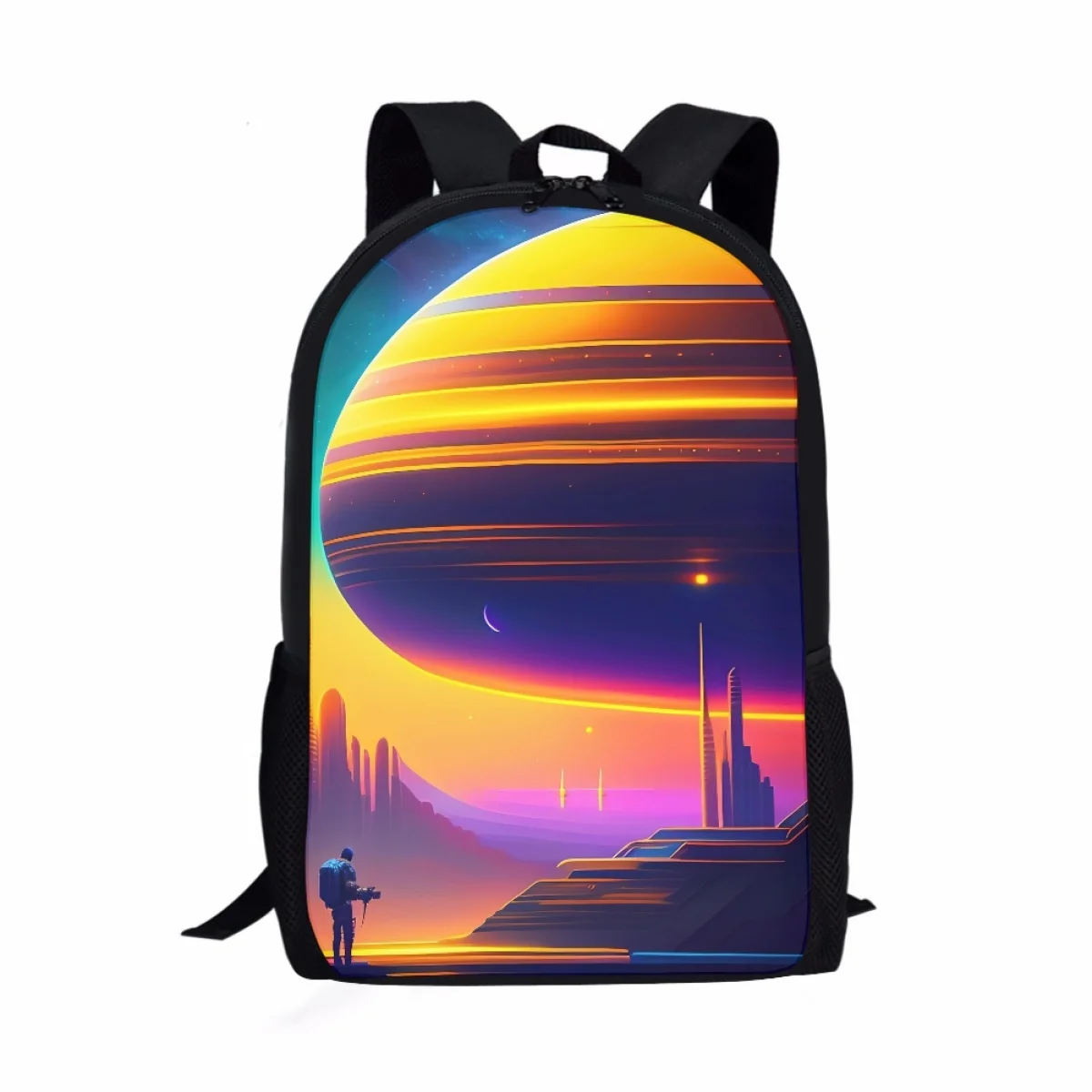 

Cool Technology Planet Pattern School Bags For Girl Boy Fashion High Capacity Backpack Men Women Teenagers Student Rucksack Bag