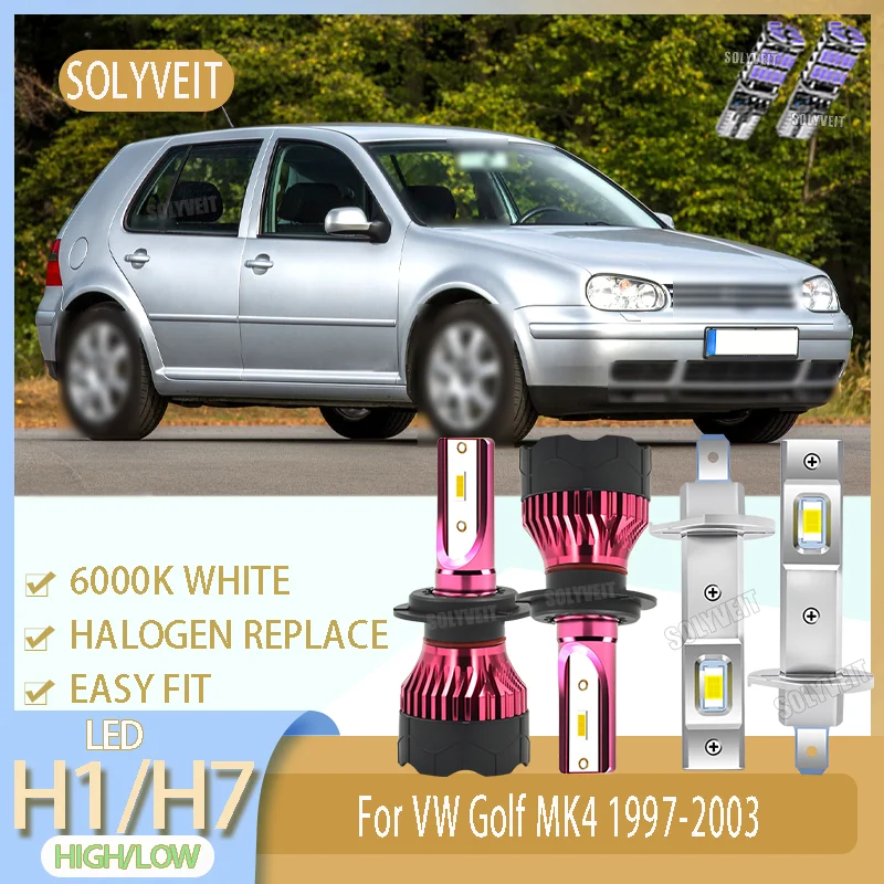 

Sustainable Performance Auto LED H1 Main H7 Dipped Beam Bulb Car Light Lamp For VW Golf MK4 1997 1998 1999 2000 2001 2002 2003