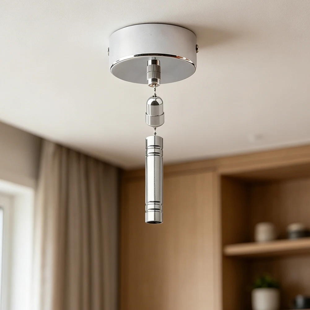 Classic Pull Chain Switch For Light Fixture, Metal Cord 50cm Or 100cm, Retro Style, Pull Cord Switch For Ceiling And Wall Lights