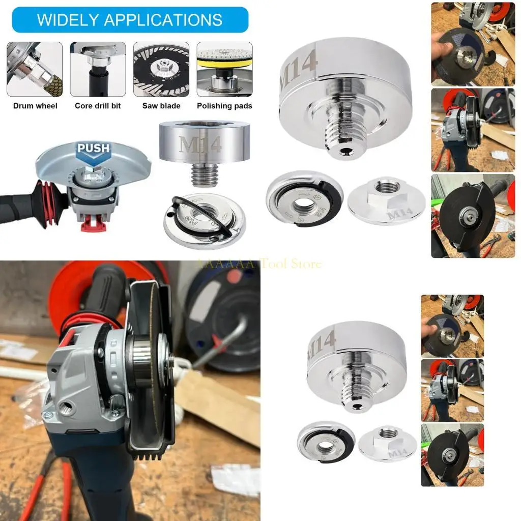 

A2BE Multipurpose Grinder Adapter Set M14 Thread for X Lock Flange Nut Adapter Set