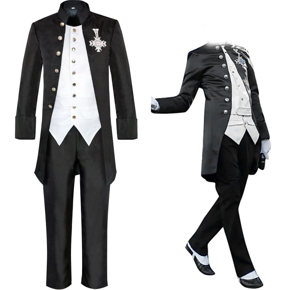 Disfraz de Cosplay de Anime para Hombre y Mujer, Disfraz de Fantasma Genial para Fiesta de Halloween, Disfraz de Cosplay de Anime de Papá Emerito, Uniforme