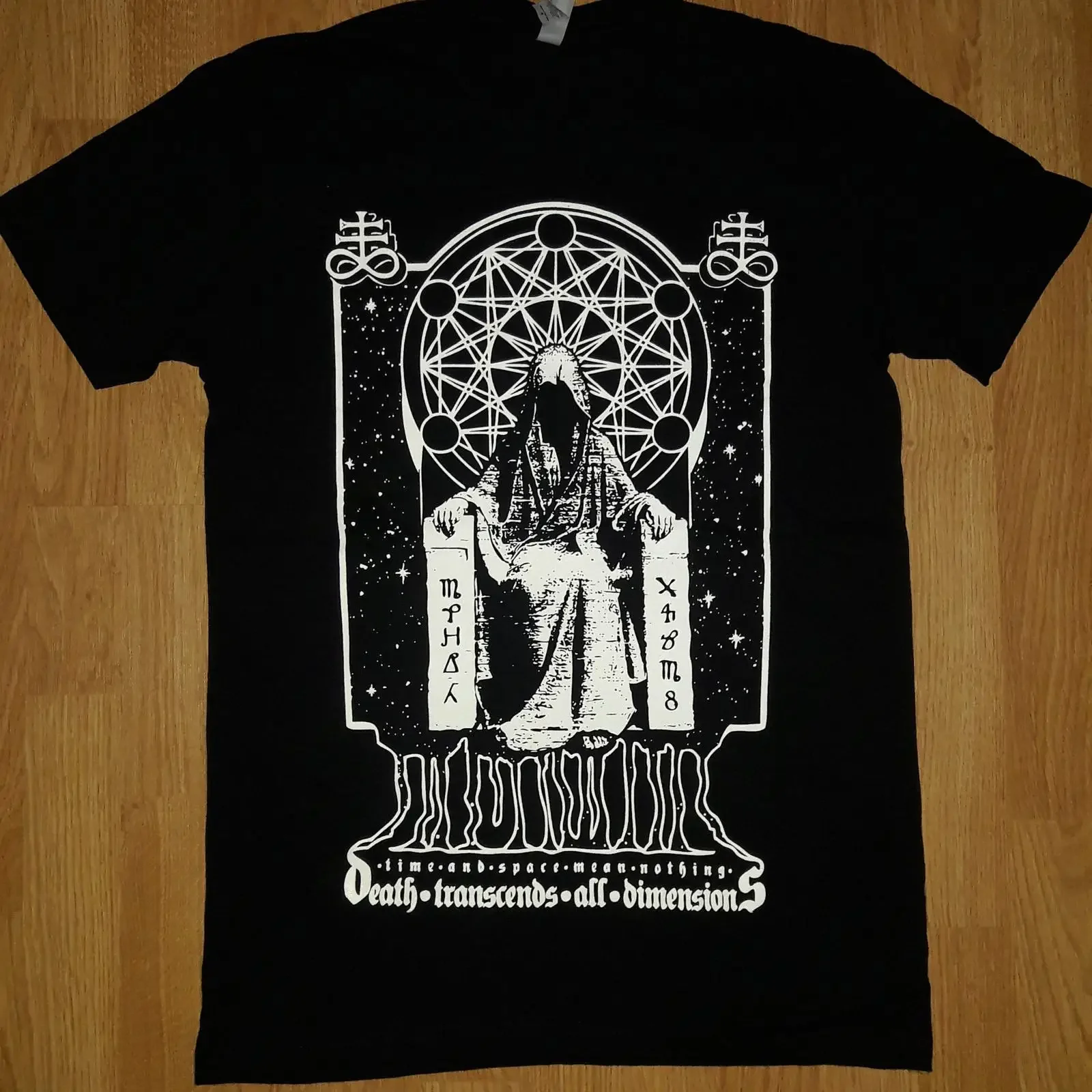 Death Transcends T shirt vintage Washed fashion Top For Everyday Wear Stretched Versatile streetwear Soft Unisex Breathable
