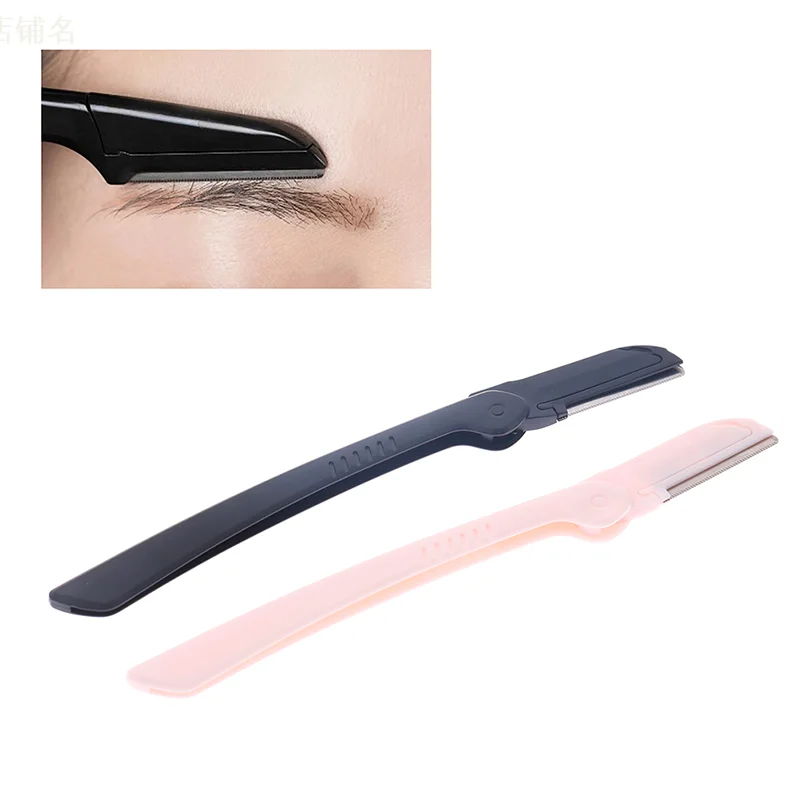 Tondeuse professionnelle portable pour les yeux, lame sûre, couteau saillant, épilateur pour le maquillage et les cosmétiques, 1 pièce