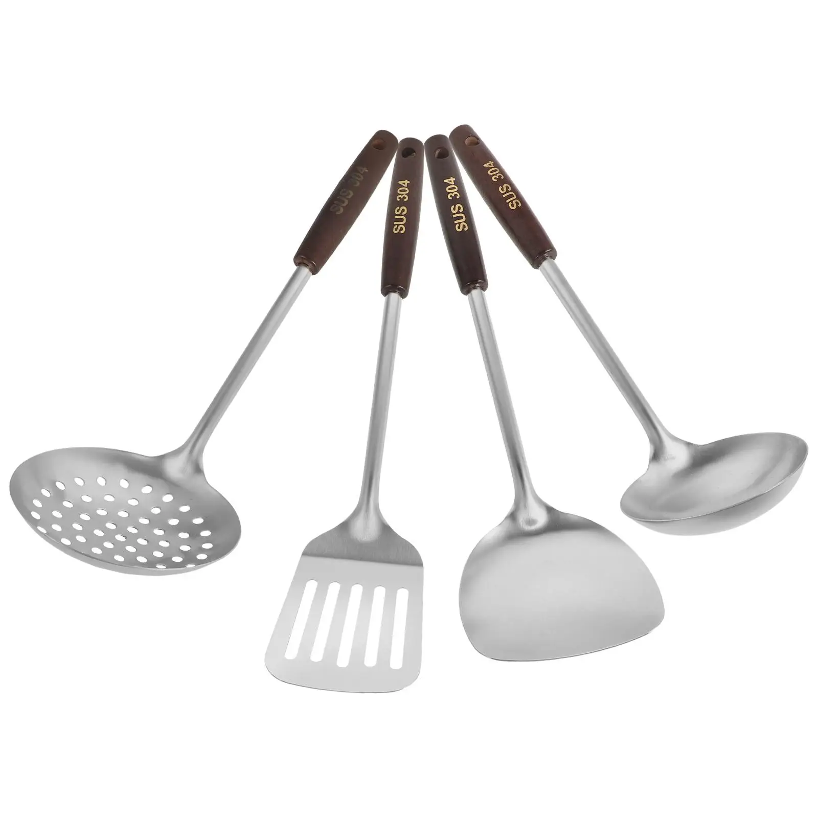 

4 Pcs Heat Resistant Spatulas for Cooking Cute Utensils Spoons Bread Kitchen Accessories Skimmers Essentials Frying