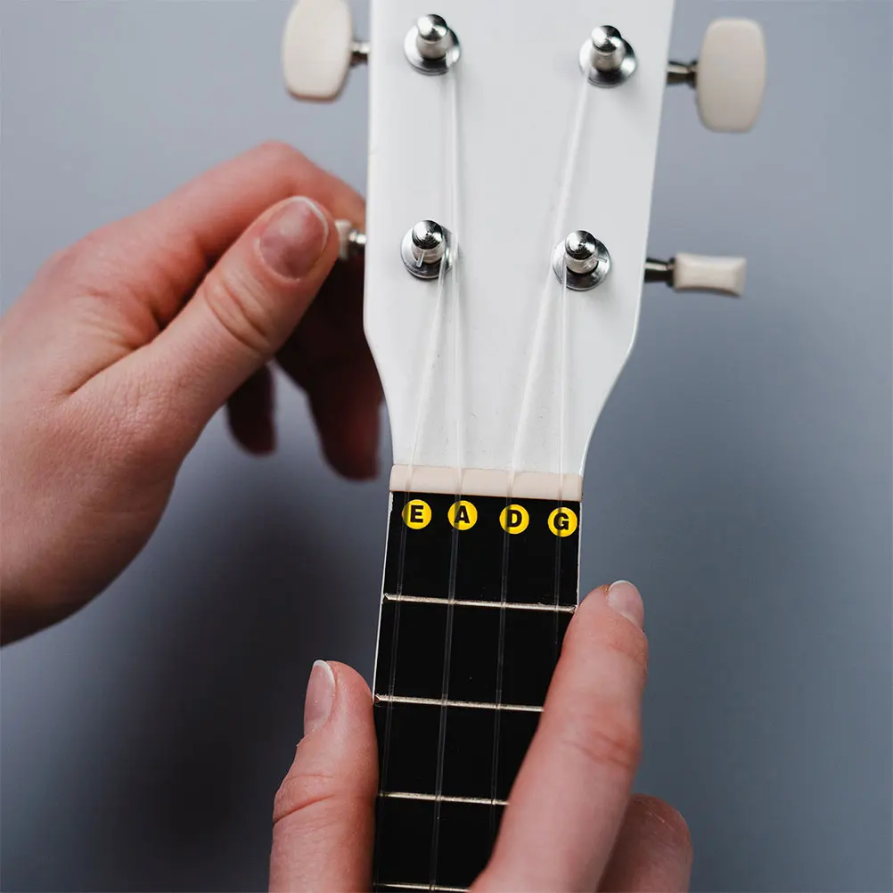 

4 Pcs Bass Fingerboard Stickers Electric Guitar Accessories Acoustic Fret Inlay Piano Fretboard Pvc Decals Note