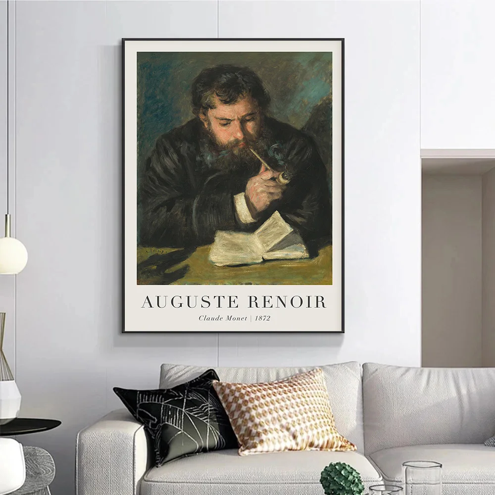 Auguste Renoir Eclectic Gallery Farmhouse Vintage Woman Flower Poster Print Wall Art Pictures Canvas Painting Room Home Decor