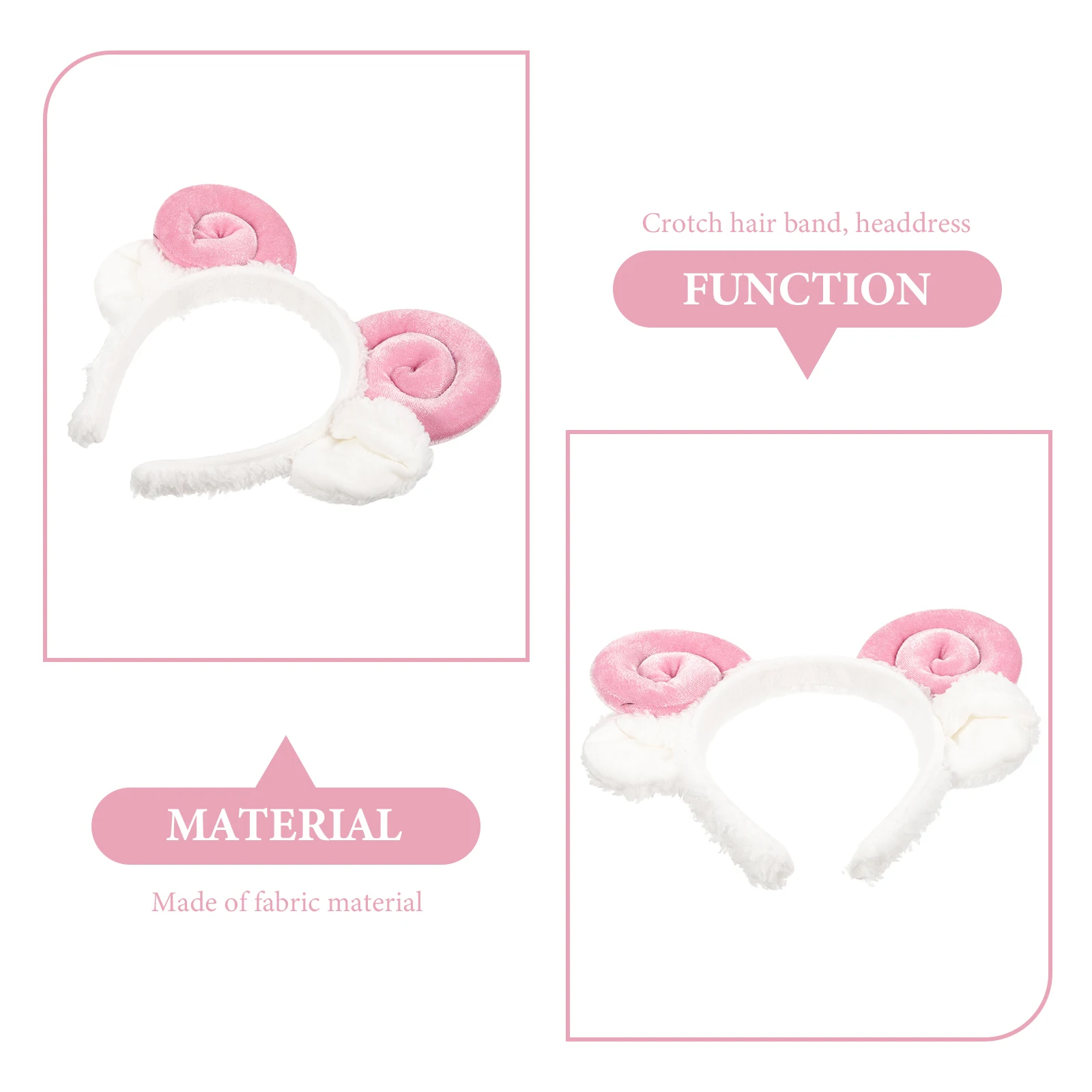 

Horned Headbands for Women Girls Adorable Hair Hoop Elastic Durable Face Mask Spa Exercise Scarf Claw Hairstyle Accessories