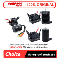 HOBBY Waterproof Brushless Motor M2430/2435/2440/2838/2845/540/3650/3660 with M35A/45A/60A ESC for 1/10 1/12 1/14 RC Car