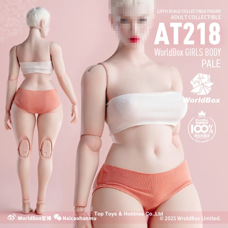 

Worldbox AT218 1/6 Super Flexible Girls Joint Body Plus-size 27.5cm Female Soldier Action Figure Body Dolls