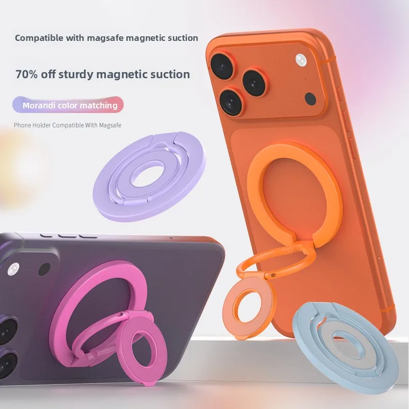 

Stand For Tablet Magnetic Ring Phone 3 Sections Double Sided Magnetic Suction 1Pcs Handphone Popsocket Magsafe Holder Double Sid