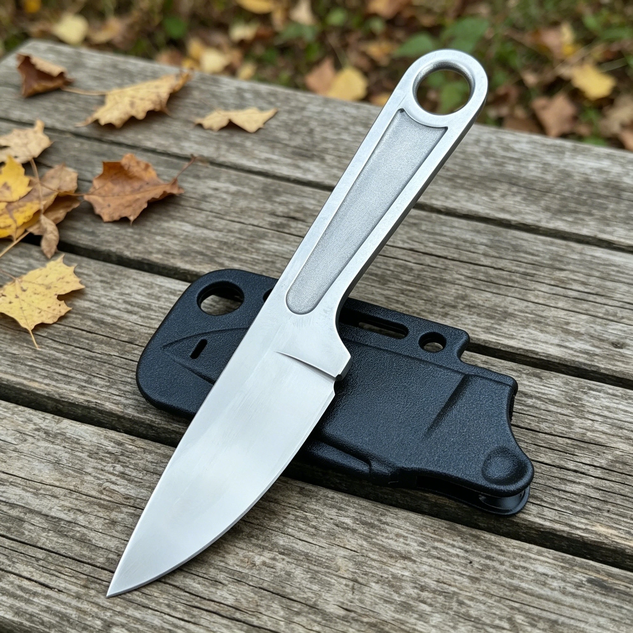 

Нож с фиксированным клинком высокой твердости для активного отдыха, клинок и рукоять из нержавеющей стали, инструмент для кемпинга, рыбалки, туризма, с чехлом