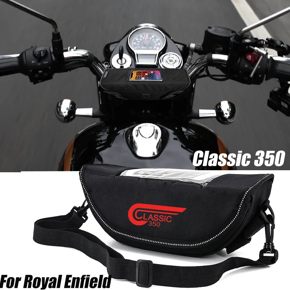 

For royal enfield Classic 350 Motorcycle accessory Waterproof And Dustproof Handlebar Storage Bag navigation bag