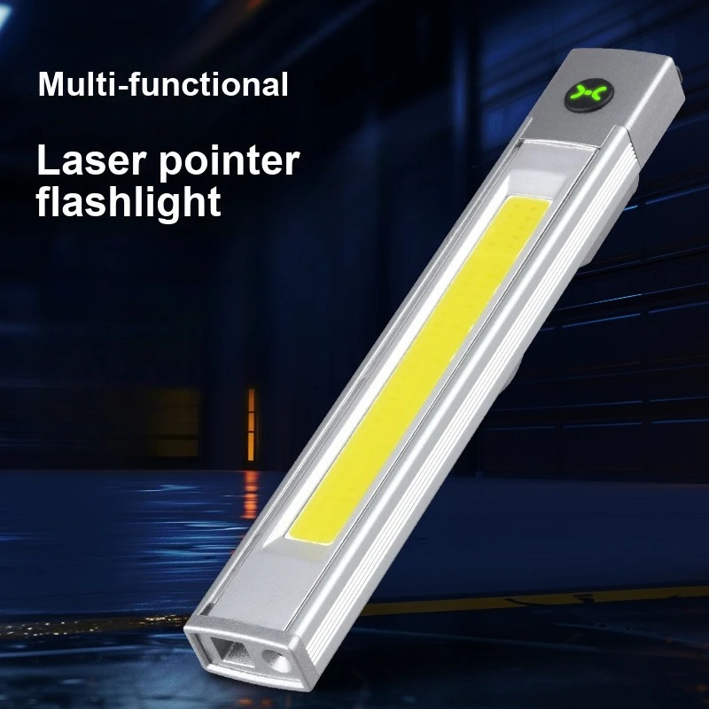 Pen style Flashlight Multifunctional Protective High Brightness Floodlight Type C Rechargeable Side Light Magnetic Suction
