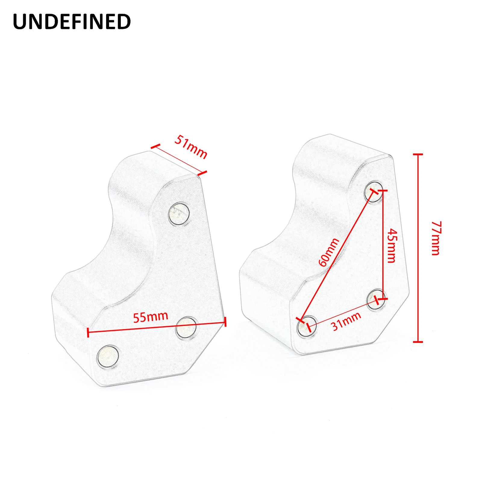 Motorcycle Handlebar Riser GTR1400 Height up Adapter Mounts Extension Kit for Kawasaki GTR 1400 ZG1400 Concours 1400 2008-2020