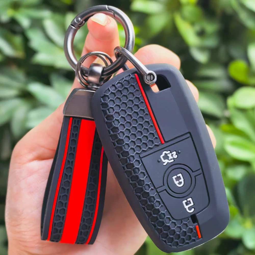 Car Remote Key Case Cover Shell Fob For Ford Edge Fusion Mustang Explorer F150 F250 F350 Ecosport Protector Holder Keyless