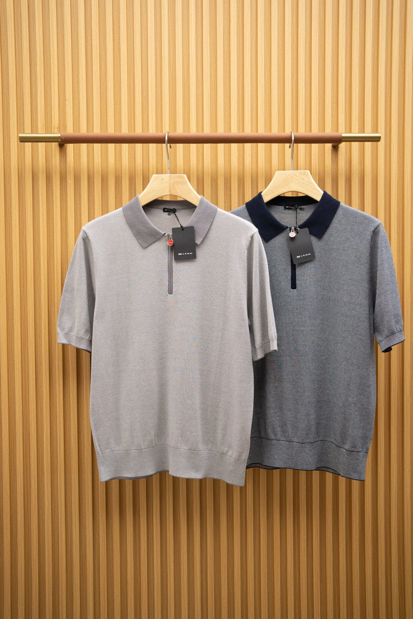 

Kiton 25ss lapel short-sleeved fashion casual polo shirt