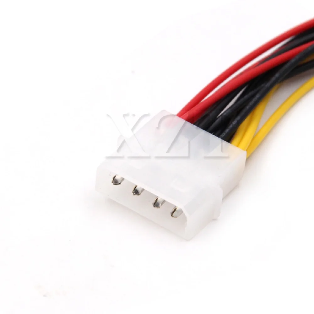 High Quality 4 Pin Molex Male to 3 port Molex IDE Female Power Supply Splitter Adapter Cable Computer 4Pin IDE Power Cables