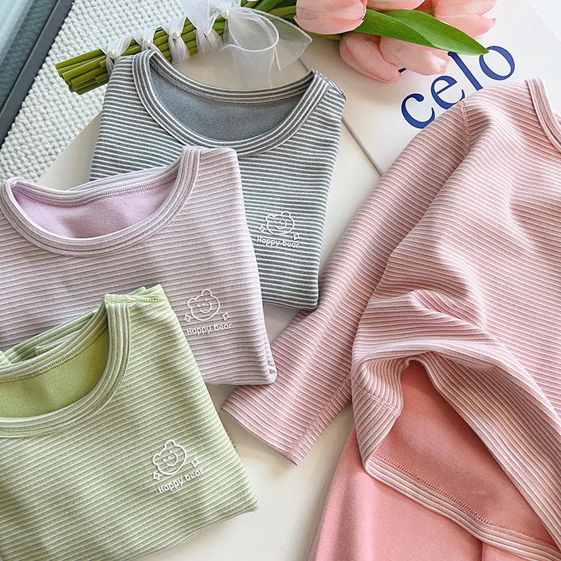 

Children's Homewear Set Girls Boys Pajamas Baby Cartoon Thermal Underwear Long Johns2Piece Suit