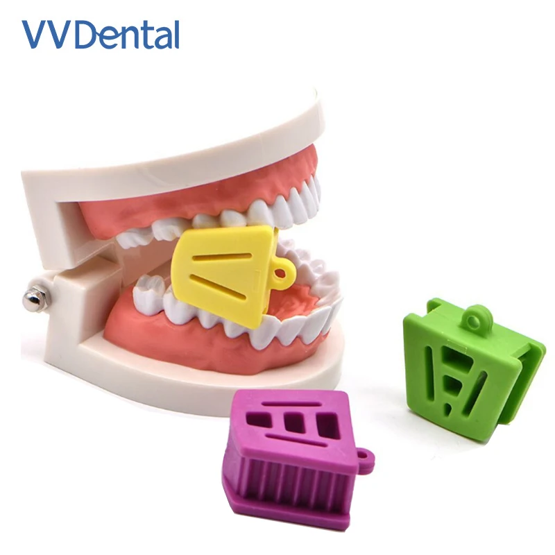 VVDental 3 Maten Tandheelkundige Occlusale Pad Rubber Bite Opener Blokken Mond Prop Grote Medium Kleine Orthodontische Benodigdheden Tandheelkunde Tool