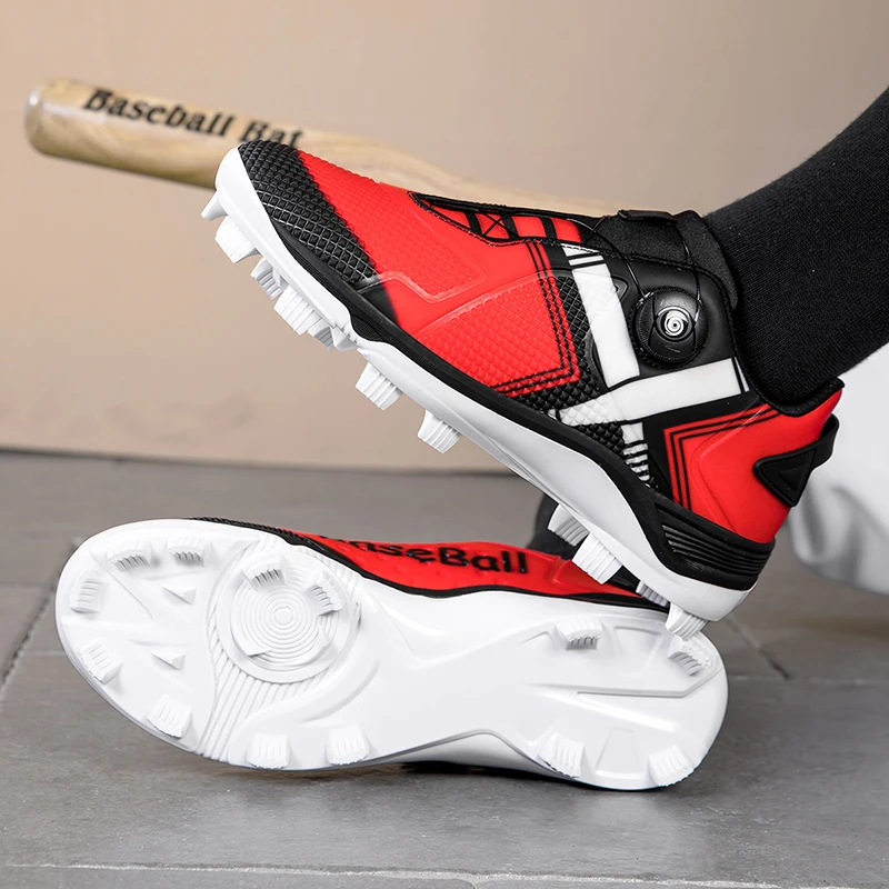 

Мужские бейсбольные кроссовки, нескользящая бейсбольная тренировочная обувь, удобные универсальные кроссовки унисекс для софтбола, бейсбольная обувь