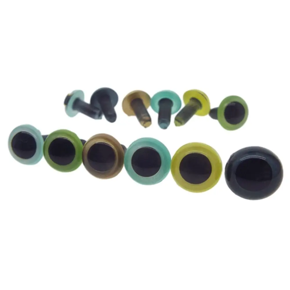 10pcs/5pairs 45mm 6mm Eyes Crafts Eyes with Washer 5 Colors Dolls DIY Tools Plastic Bear Animal Accessories