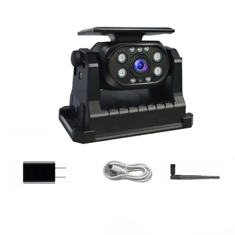 A98M Phone Monitoring 1080P Wireless Backup Camera Solar Powered Magnetic Rear View Camera For Trailer RV US PLUG