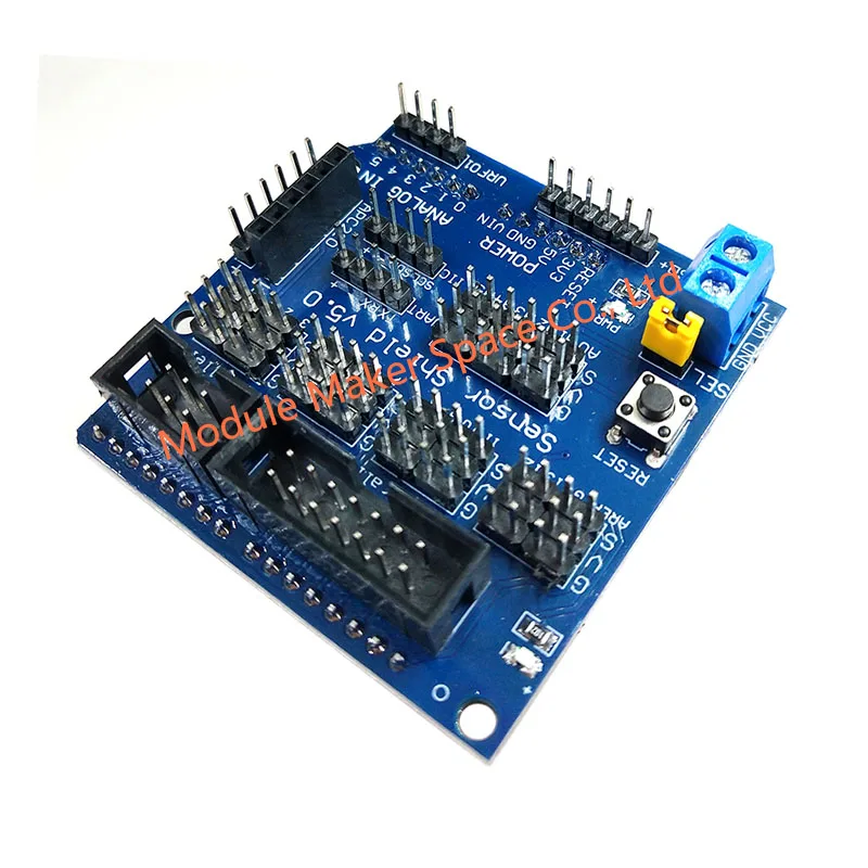 Sensor Shield V5.0 Sensor Expansion Board for UNO MEGA R3 V5 for Arduino Electronic Building Blocks of Robot Parts