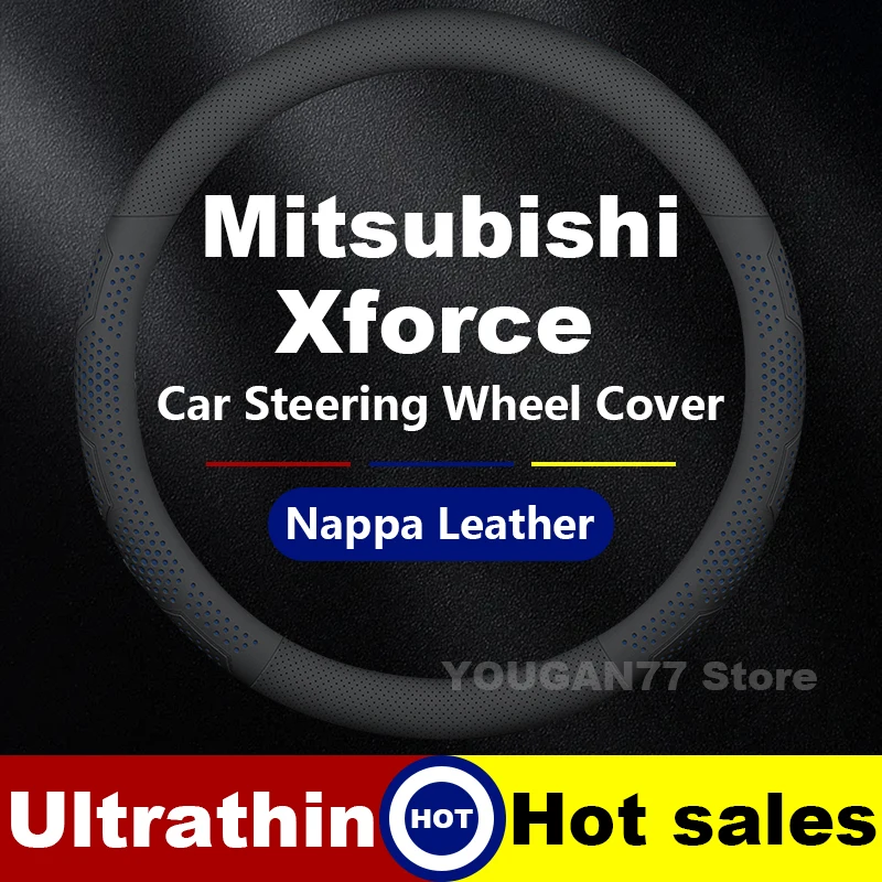 

Leather Car Steering Wheel Cover For Mitsubishi Xforce L200 Xpander 2024 2025 Auto Interior Mitsubishi Xforce Accessories 2024