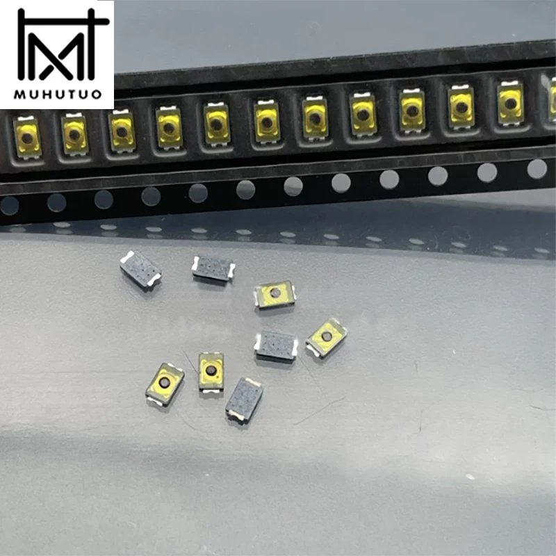 2*3*0.6MM surface mount ultra-thin tactile switch film keypad with two pins 3*2*0.65 flat foot with grounding and waterproof ear
