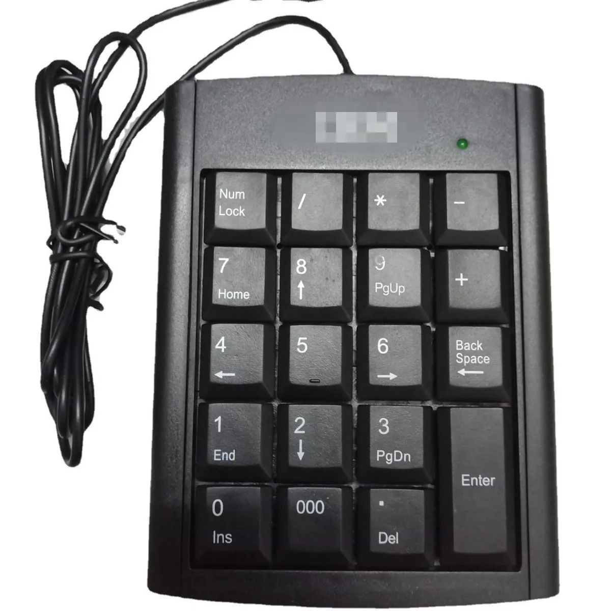 USB Wired Digital Keyboard 19 Keys Accounting Handle Official Business Number Pad External Keypad for Laptop Desktop PC