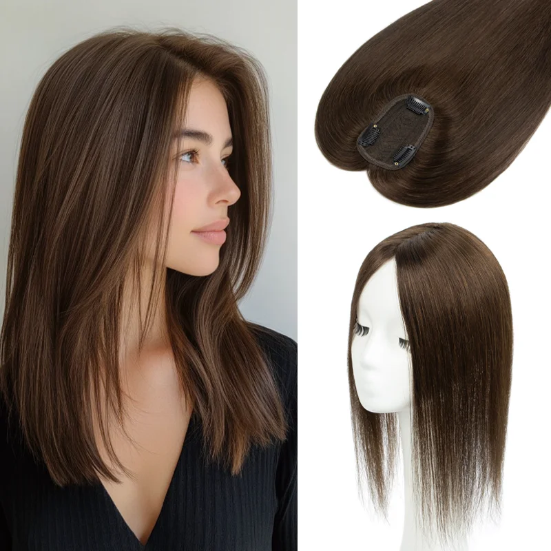 

Накладные челки из натуральных волос Реми для женщин, на 3 заколках, тонкие, для ежедневного использования, легко наносятся, скрывают седину, добавляют длины и объема.