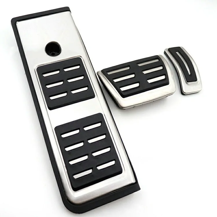Car Stainless Steel Pedal for Audi A6 C8 4K A7 4K8 S Line RS 2019~2024 Anti-Slip Fuel Brake Part Footrest Pad Cover Accessories