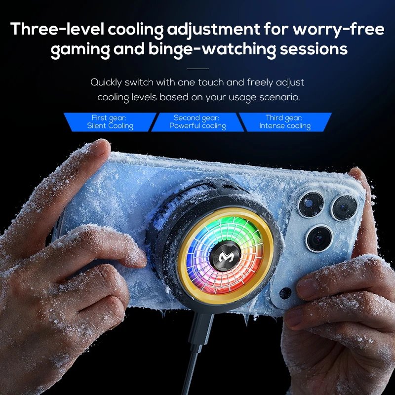 

MEMO CX20 Semiconductor Phone Cooler Universal Phone Cooler Magnetic/Back-clip 2 IN 1 Semiconductor Game Cooler Freeze Radiator