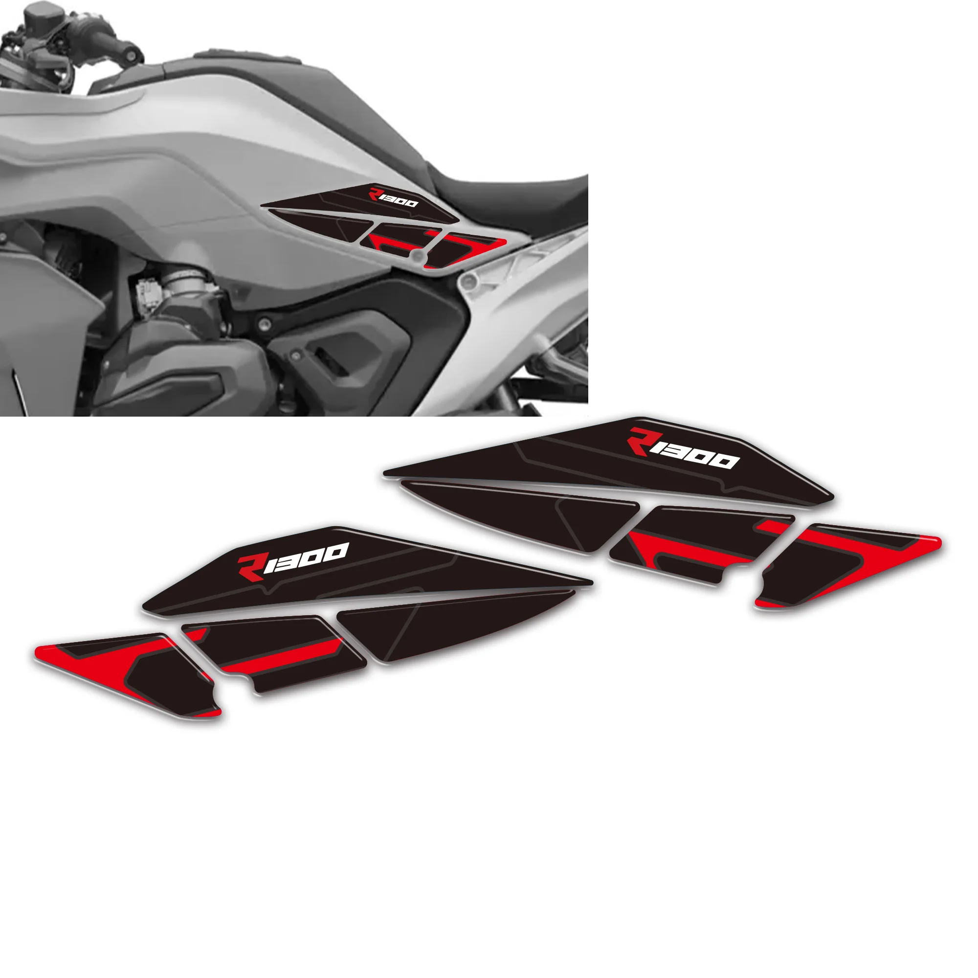 New Motorcycle Tank Side Protectors Stickers Decals Fairing Front Fender for R1300RS R1300 RS R 1300RS