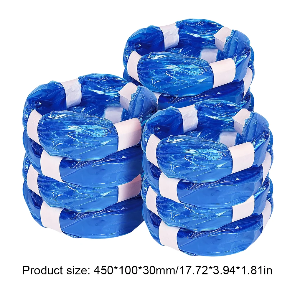 12Pcs Blue Bady Diaper Pail Refills Bags For Angelcare Tommee Tippee Refill Bags Trash Bucket Replacement Diaper Garbage Bags
