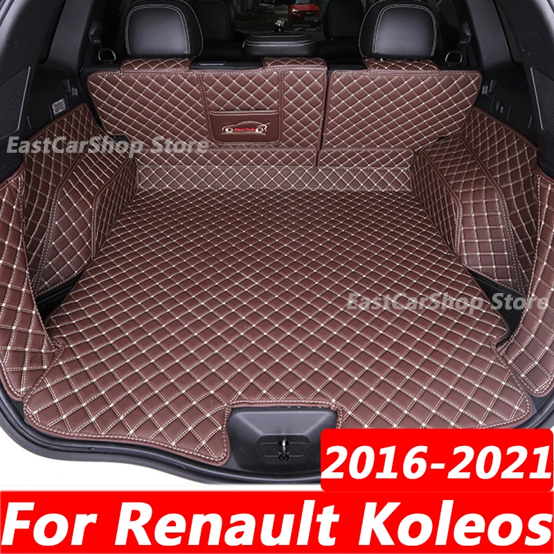 For Renault Koleos 2 Samsung QM6 2016-2021 Car All Surrounded Rear Trunk Mat Cargo Boot Liner Tray Rear Boot Luggage Cover Pad