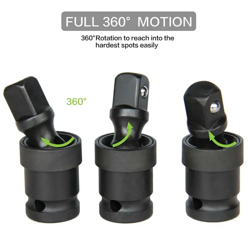 Air cannon pneumatic universal joint adapter 360 degree rotary joint electric wrench socket accessories tool