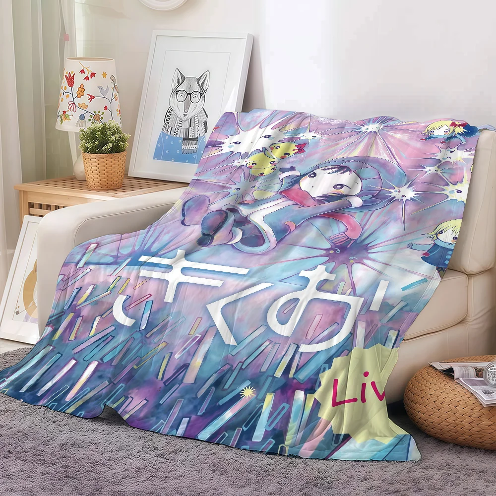 بطانية كرتونية من Singer Kikuo دافئة وناعمة مناسبة لغرفة النوم وغرفة المعيشة والأريكة والسرير والمكتب والسفر والتخييم #5