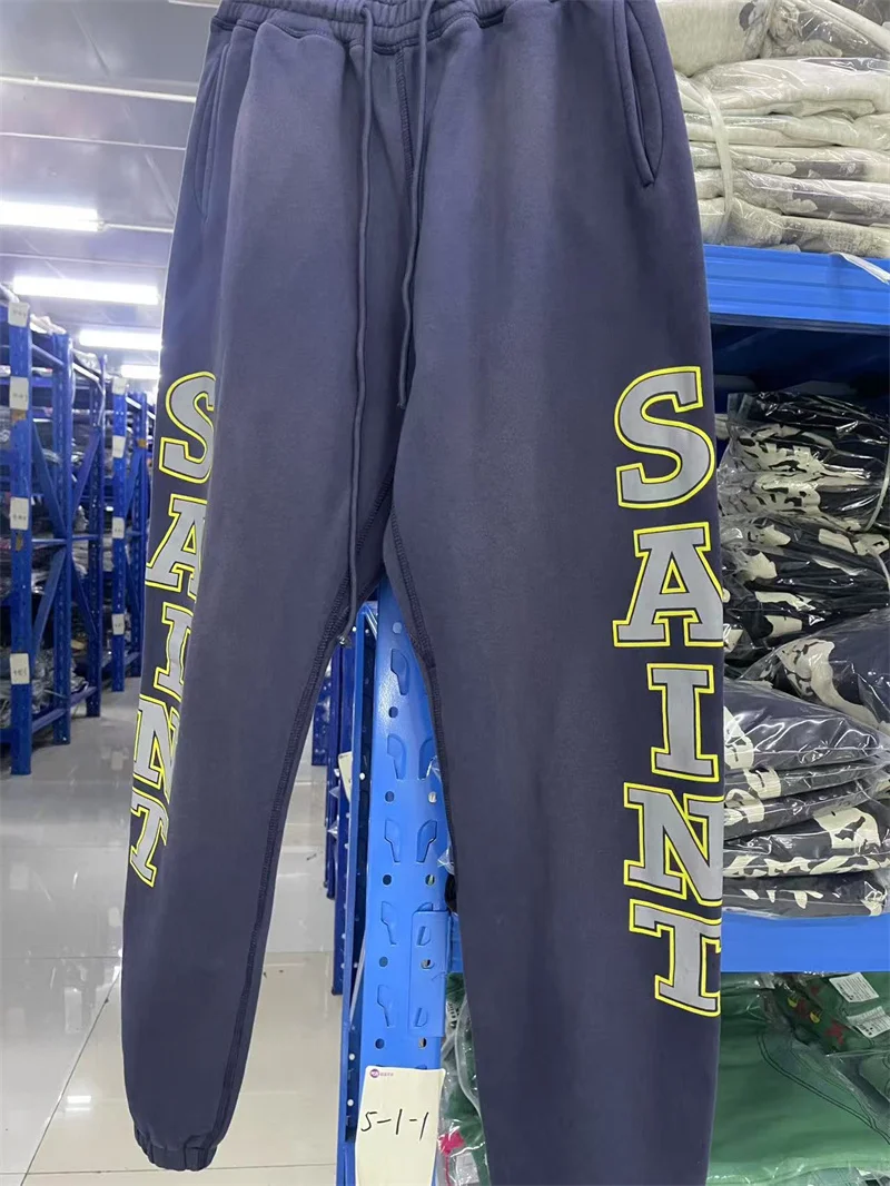 

SAINT GLOBAL HORROR Elastic Waisted Pants 2025fw Men Women 1:1 High Quality Jogger Drawstring Sweatpants