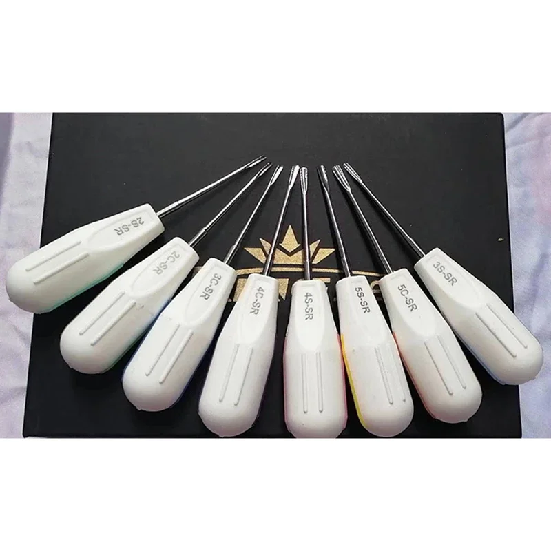 8pcs/set Dental Elevator Surgical Root Instruments Luxating Elevator Tooth Extraction Tools