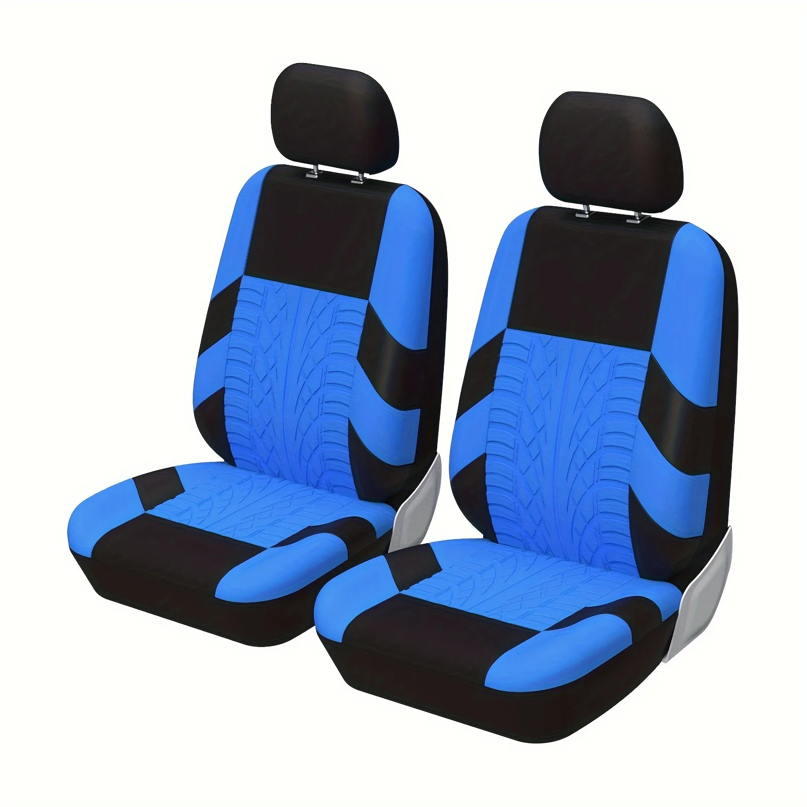 2 Front Car Seat Covers Polyester For Car Universal Cloth SUV Sedan Van Automotive Interior Covers