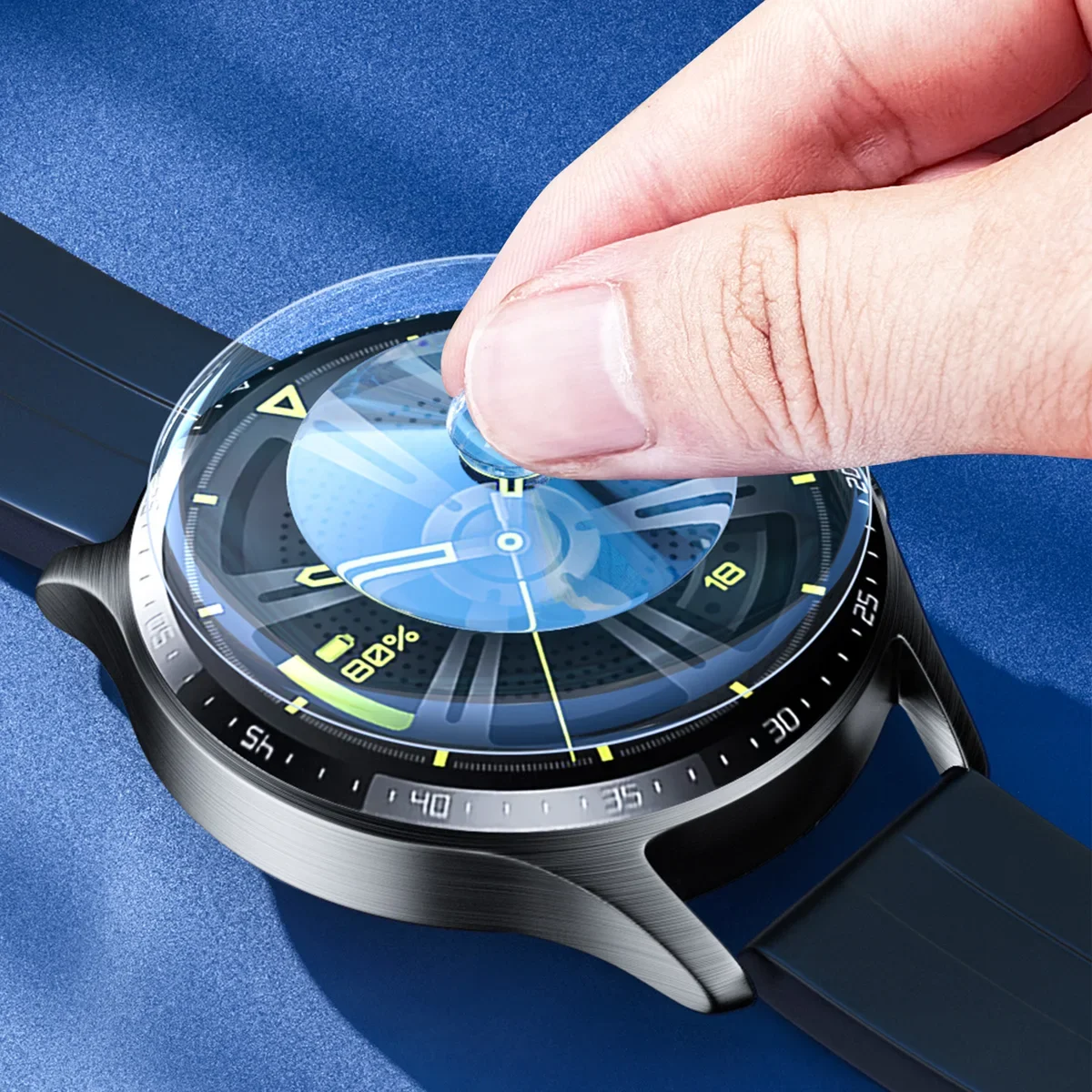 Screen Protector for Amazfit Balance, Tempered Glass, Smart Watch Screen Protector, 9H, 2.5D Film