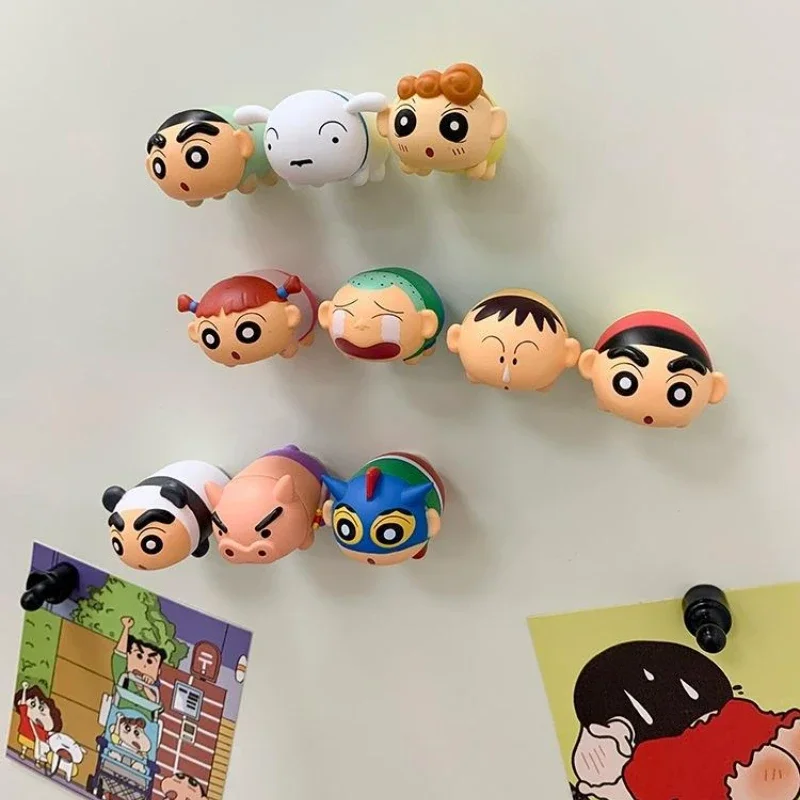 Cartoon Crayon Shin-chan Fridge Magnet 3D Refrigerator Magnetic Sticker Message Board Reminder Kitchen Decoration Fridge Magnets