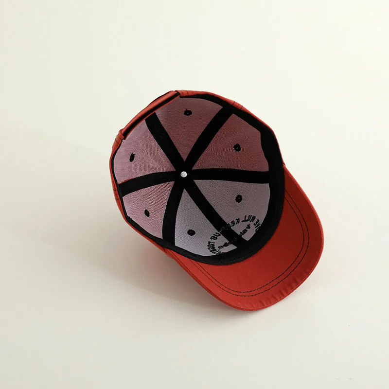 موضة الأطفال بطة اللسان قبعة التطريز رسالة الاطفال قبعة بيسبول الصلبة القطن الطفل ظلة قناع 2-6Year فتاة بوي قبعة رياضية