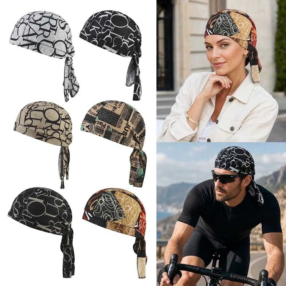 Fashion Accessory Paisley Print Hijab Caps Breathable Quick Dry Pirate Hat Elastic Comfortable Bandana Hat Unisex