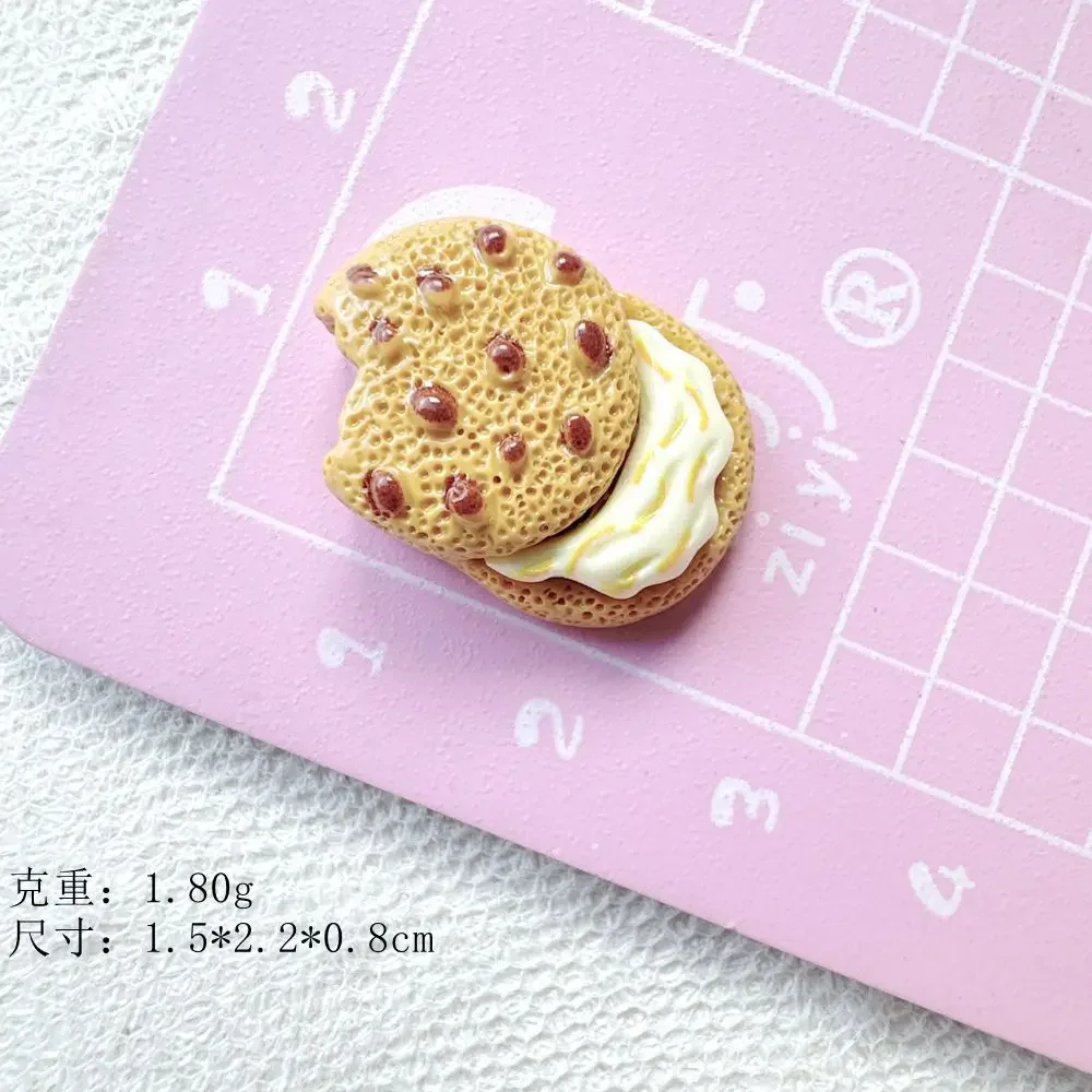 Kawaii Mini Resin Bear Shape Bread Resin Flatback Figure for Baking Theme Dollhouse Decor DIY Crafts Collection Embellishment